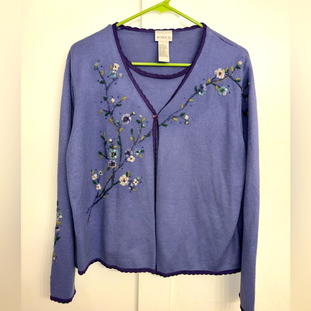 Koret cardigan and attached tank top
